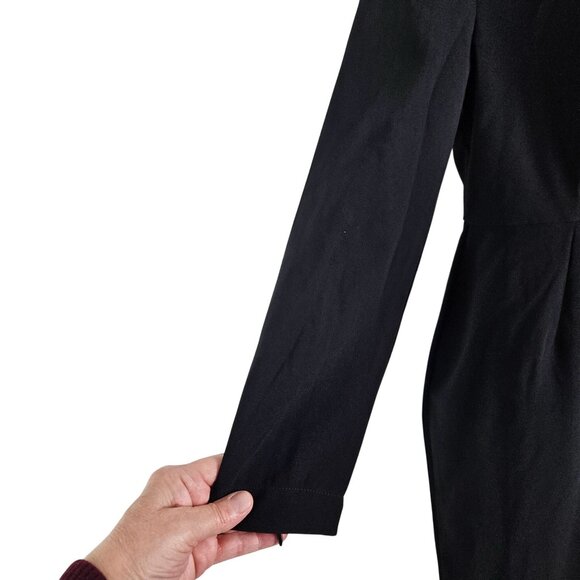 Sergio Hudson Womens Long Midi Black Dress Size Small Funeral Church Party - Picture 11 of 11